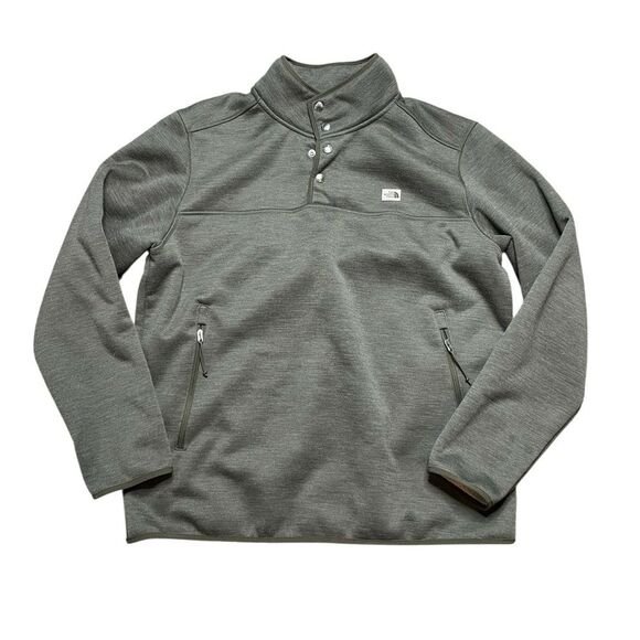 The North Face Patrol Sherpa Wool Blend Fleece Sweatshirt Top 1/4 Snap Size XL - Picture 2 of 13
